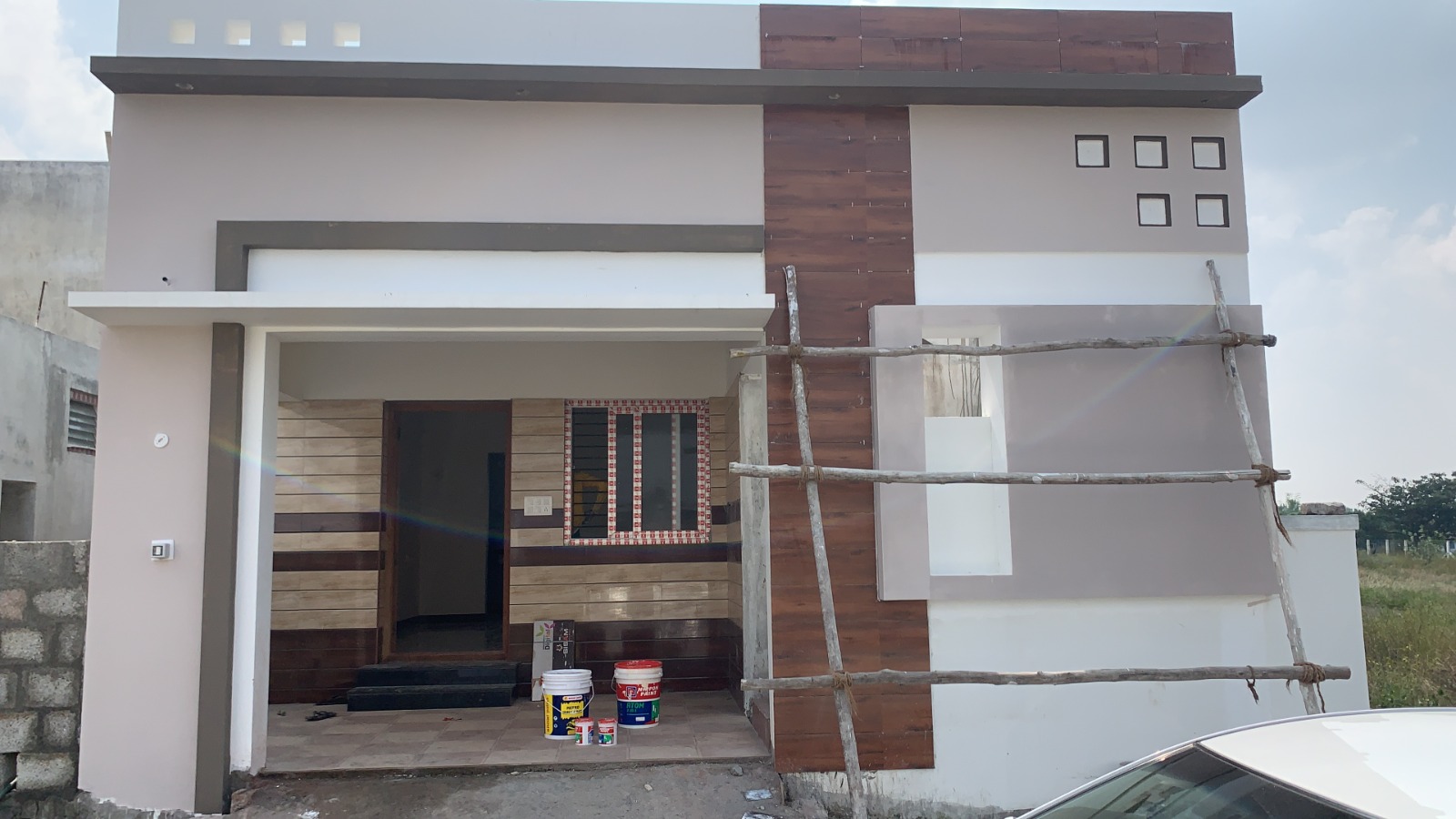 Interior Hall Plastering & Electrical